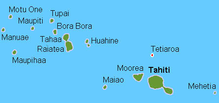 Tetiaroa, île au nord de Tahiti