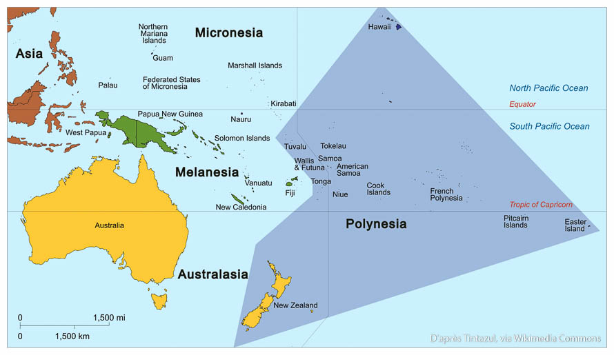 tahiti carte du monde