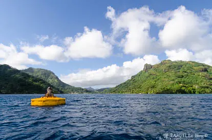 Huahine Nui vue du lagon Huahine Nui vue du lagon