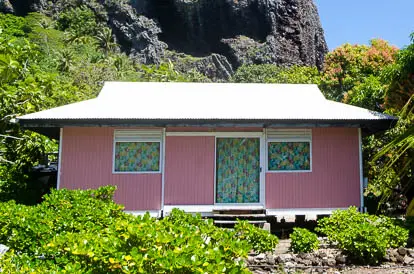 Fare MTR à Maupiti: maison anti-cyclonique